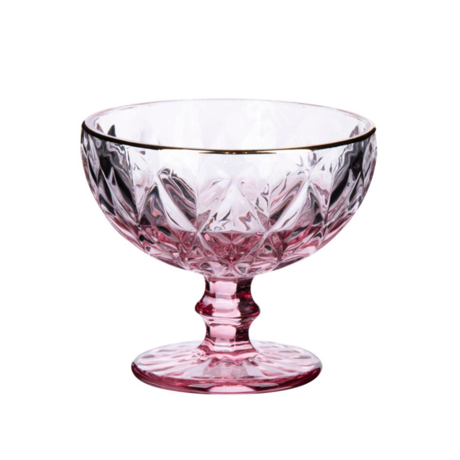 P112123 Pink Ombre Martini Glass   