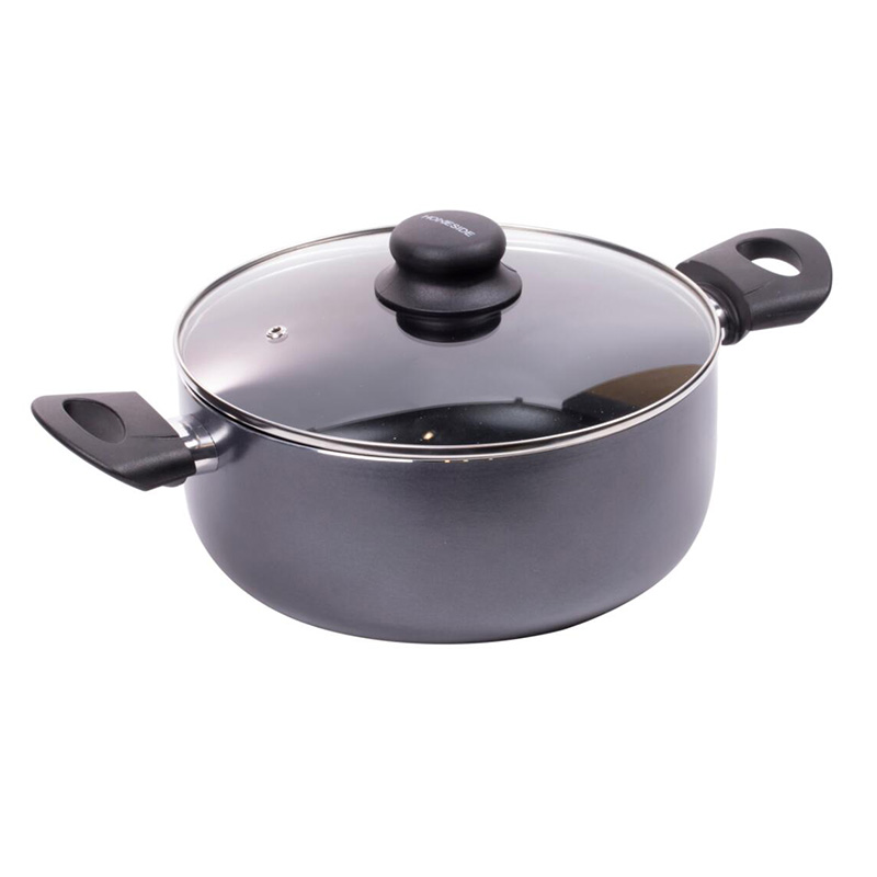 P119880 24cm non-stick PRESSING ALU casserole with lid       