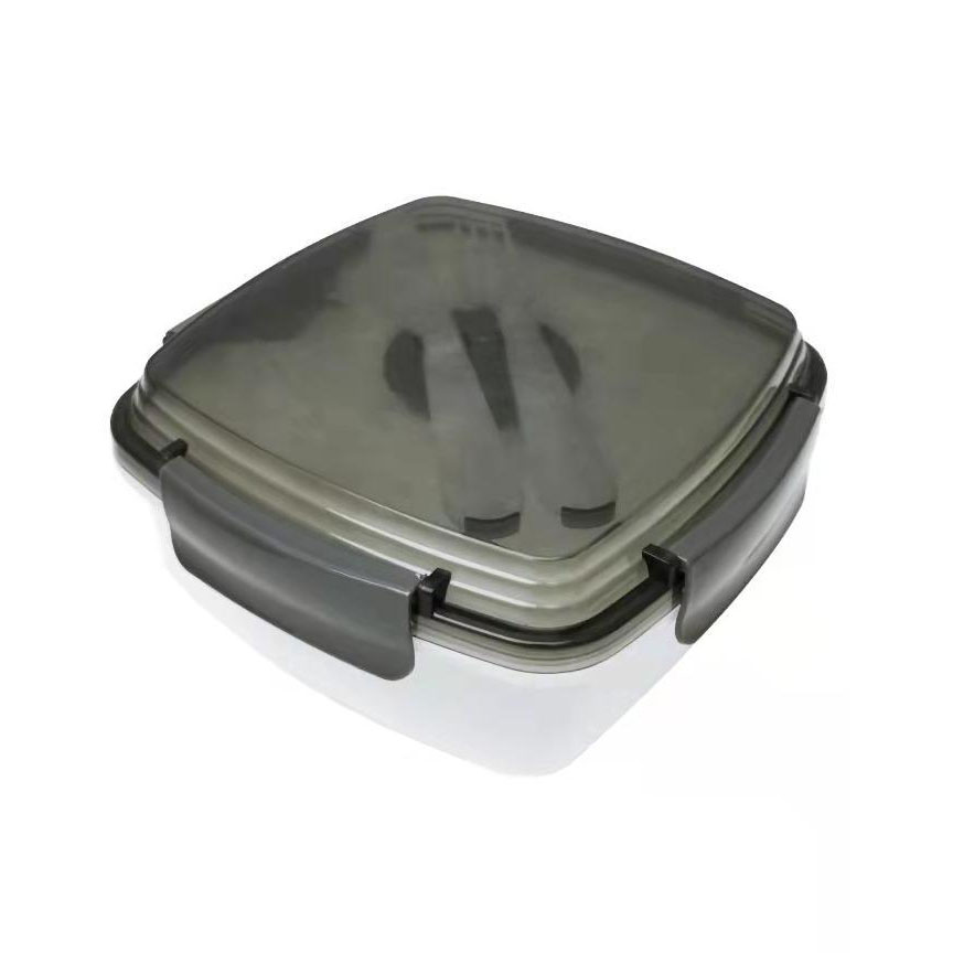 P109001 Lunch box w1pc kettle,1pc sauce box & fork,knife